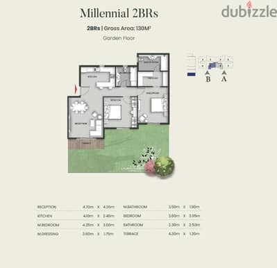 LOWEST 2 BEDROOM GARDEN IN ALIVA MOUNTAIN VIEW