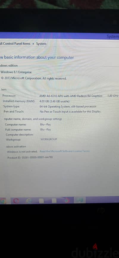 ارخص لاب hp هارد٥٠٠ رام٤