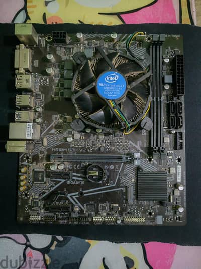 Cpu intel i3 10th 10100f + Mother board h510m
