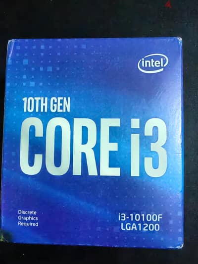 Cpu intel i3 10th 10100f