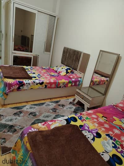 Furnished air-conditioned 2-room apartment with reception in a new tower on the 14th floor near the sea