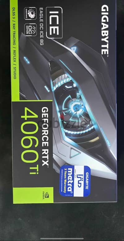 4060 ti gigabyte, 8gb vram, eagle's white edition with 3 fans