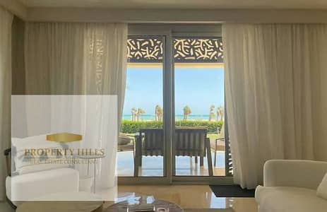 عارضه شاليه للبيع متشطب بالكامل في مانجروفي الجونة صف أول على البحر مباشرة