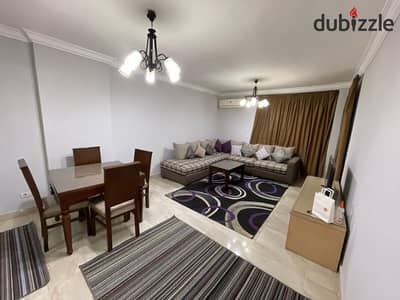 For rent: furnished apartment in Jannah Zayed compound 1 with a private garden