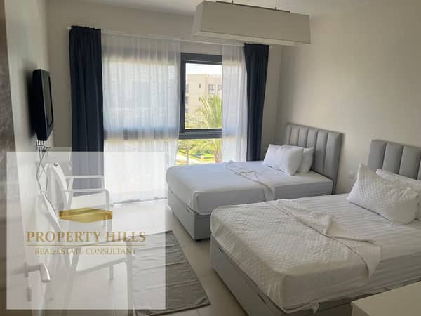 شالية 130 متر لقطة علي حمام السباحة دايركت في مراسي للبيع ب 22 مليون ونص فقط في Marina Residence 2