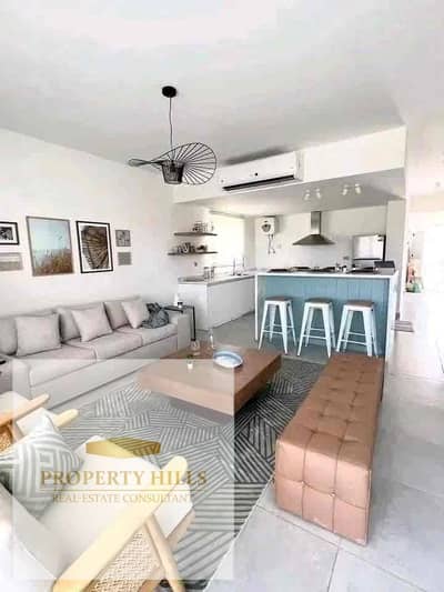 Chalet finished with appliances and the kitchen in the highest and most elegant village view of the coast in Ras Al-Hikma ceremonies
