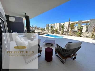 A price that is not available for another seaview villa, finished with appliances and distinguished kitchen, in Émézoarqi, Coast Village, Ras Al-Hekma, Marbay, the ceremonies in installments.