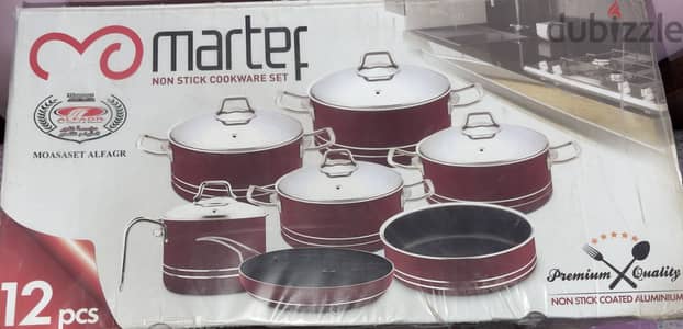طقم حلل Martef 12 قطعة جديد بالكرتونة