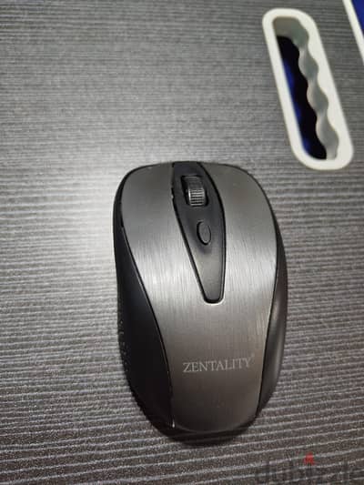 ماوس لاسلكي Zentality MW-002 لون أسود وفضي بحالة ممتازة