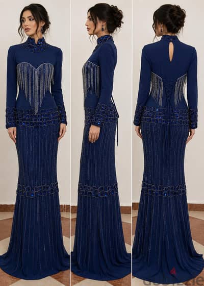 فستان سهرة فخم وشيك جداا