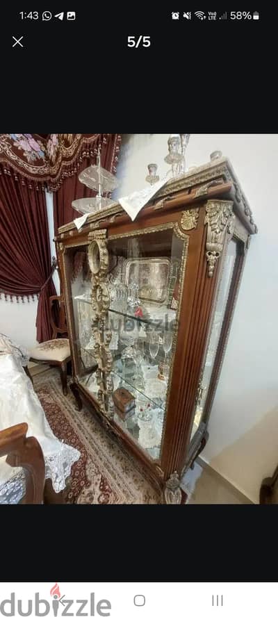 طقم سفره خشب مطعمه نحاس