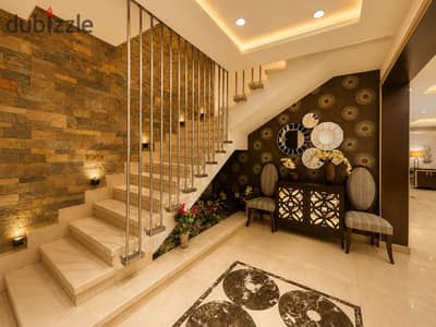 دوبلكس للإيجار في ويست تاون – بيفرلي هيلز   الشيخ زايد   245م مباني + 130م حديقة خاصة 3 غرف نوم + 3 حمامات غرفة ماستر بدريسنج وحمام خاص ريسبشن و