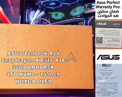 متبرشم Asus Zenbook S 14 OLED توفير ٢٤ ألف عن سعر التوكيل و ضمان سنتين