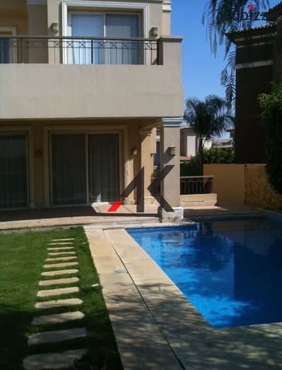 Luxury Finished Standalone Villa with pool For Rent in Lake View - New Cairo