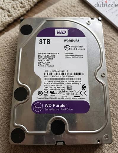 هارد ساتا ويسترن ديجيتال 3 تيرا - western digital 3 TB