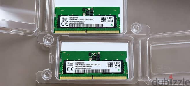 عدد ٢ رام ٨ جيجا DDR5 * 5600 MHZ
