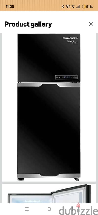 unionair silver edition no frost fridge new