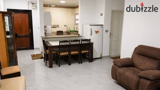 For rent furnished with special finishes Typical floor there is an elevator The area is 108M Layout 3 rooms and 2 bathrooms in Al-Rehab 2phase