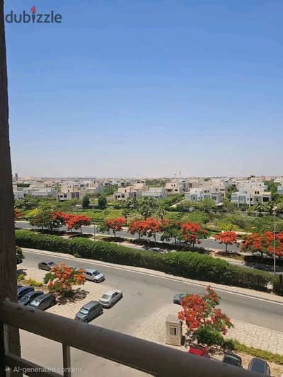 متاح للايجار القانون بمدينتي شقه لقطه 124متر تشطيب خاص B6 فيو مميز فيلات والثاوث بارك بسعر مميز اول سكن