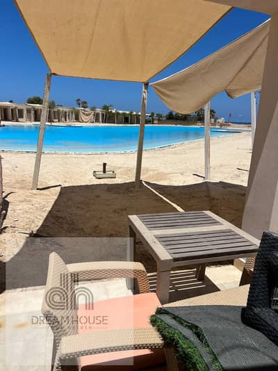 كابينة صف أول على البحر واللاجون مباشرة للإيجار في هاسيندا وايت الساحل الشمالي