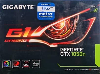 محتاج كارت شاشه 1050 ti 4gb