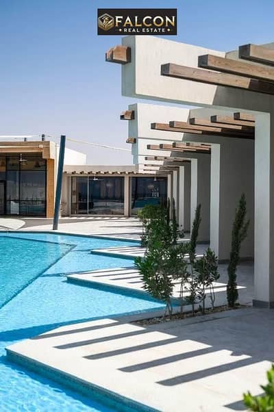 شالية للبيع متشطب بأقل سعر علي البحيرة في دايركشن وايت الساحل الشمالي