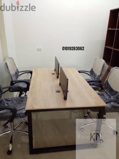 وورك ستيشن خليه عمل خشب mdf اسباني وحدات كول سنتر _ desk #خلايا عمل