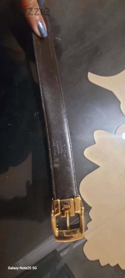 حزام مون بلان اصلي لون ذهبي