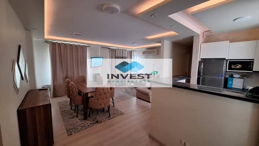 Furnished apartment for rent in Madinaty, opposite the food court. 89 square meters, high-end finishes, modern furniture and appliances.