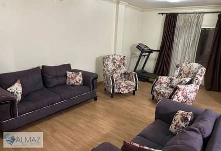 Furnished 185 sqm apartment for rent in Al Rehab, Block 56, near main roads.