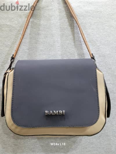 حقيبة كروس بامبي (Bambi) أصلية - تريكولور مميز بحالة ممتازة 