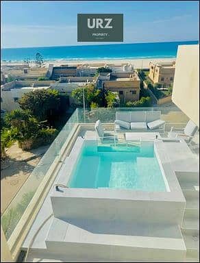 Book now fully seaview twin house in Ras El Hekma with 5M down payment rest in installments limited-time discount near Azha The Med