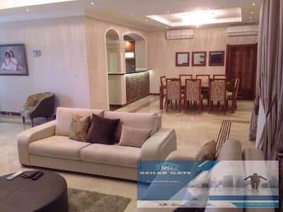 Fully furnished villa for rent in Al Rehab 2 A unique opportunity to rent a villa with 5 bedrooms and 5 bathrooms, furnished with modern and elegant f
