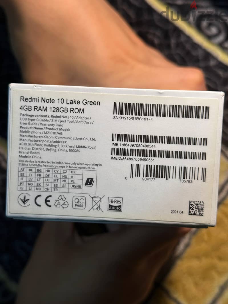 REDMI NOTE 10 1