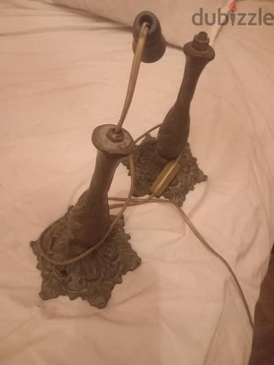 ٢ قاعدة اباجورة نحاس