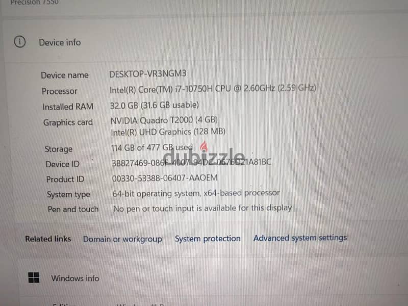 dell precision 7550 8