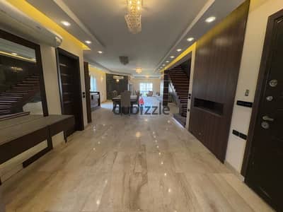 Premium I Villa Roof Corner For Rent in mountain view Hyde park Golden Square New Cairo  Open View with Amazing Roof