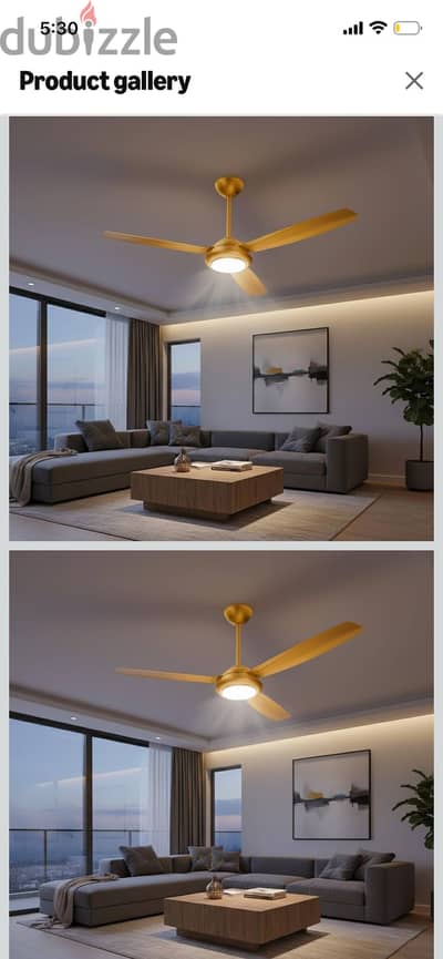 Prifix ceiling fan with lighting