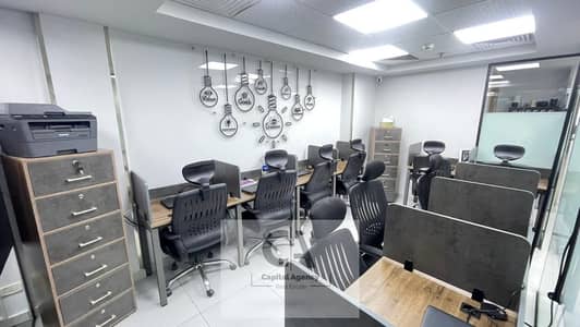 Office for rent, 84 sq m, directly on North 90th Street, near Future University - finished with air conditioning - Fifth Settlement