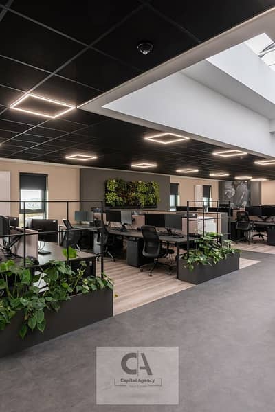 Office space for rent, 550 sq m, directly on North 90th Street and near the American University in Cairo - finished with air conditioning - Fifth Sett