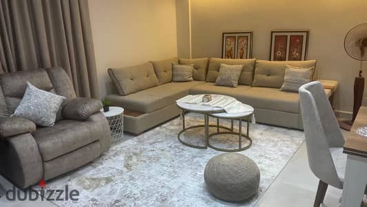 Luxury opportunity at a special price for furnished rent | 140 meters | 3 rooms / 2 bathrooms | Garden view | B10 Madinaty – close to services & ALL SEASON PARK +the craft zone