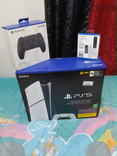 ps5 slim digital 1 tera متبرشم