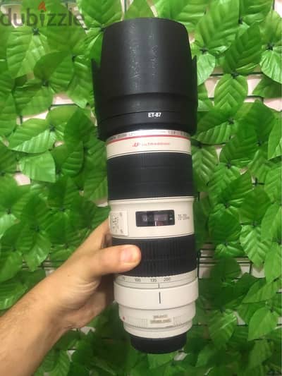 Canon lens 70:200 f2:8 v2