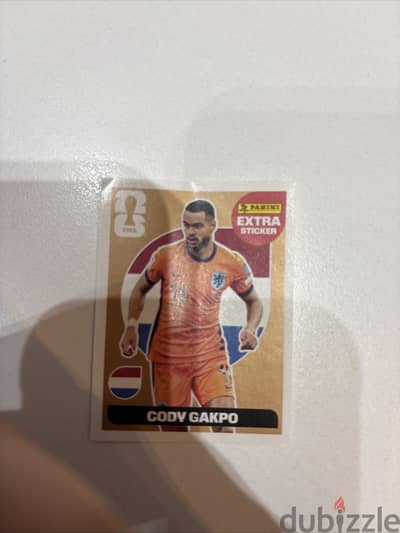 Panini FIFA World Cup Cody Gakpo Extra Sticker (bronze) Panini FIFA World Cup Cody Gakpo Extra Sticker (bronze)