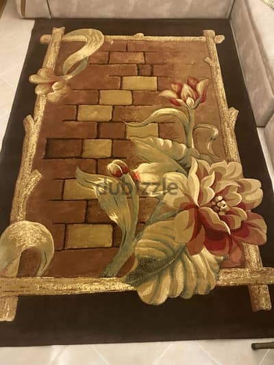 سجادة كلاسيك فاخرة 200×280 سم برسومات بارزة 3D – حالة ممتازه
