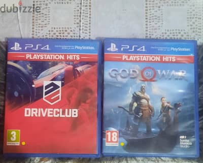 [God of war] cd [drive club] cd ps4