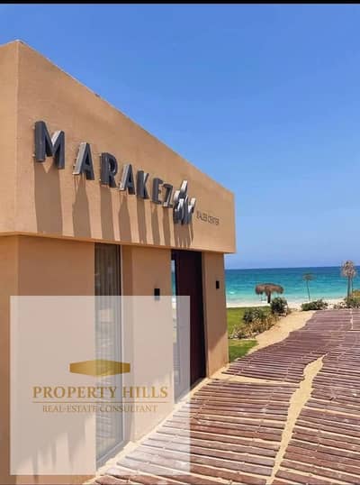 Lowest-price chalet in Ramla, ready in 1 year, fully finished with ACs & kitchen, direct lagoon, 5 min to sea.