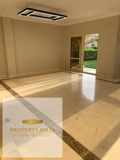 3-bedroom apartment with a private garden, fully finished – Hyde Park – double view overlooking landscape – Fifth Settlement – New Cairo