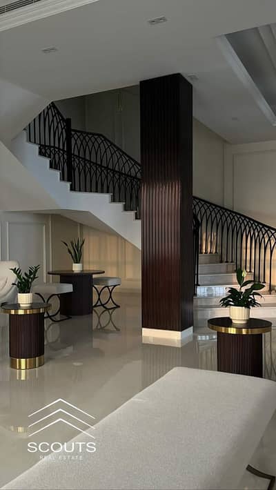 Villa for sale (two floors), corner unit, ready for immediate occupancy, fully finished, in El Shorouk, next to Madinaty, in El Brouj compound, direct