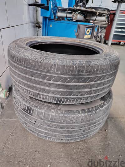 ٢ فرده كاوتش استعمال نضيف r16 205/55